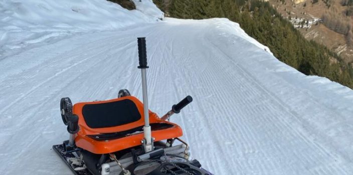 Non siamo baciati dalla dea della neve, ma la pista è bella!